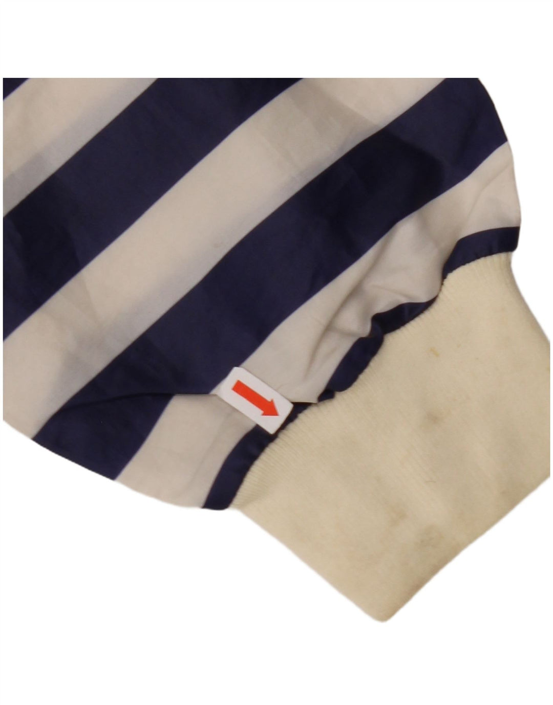 Jaqueta de chuva masculina com capuz INVICTA Reino Unido 40 grande poliéster listrado azul marinho