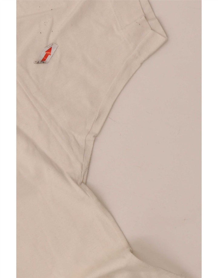 Camisa polo masculina Sergio Tacchini média branca geométrica