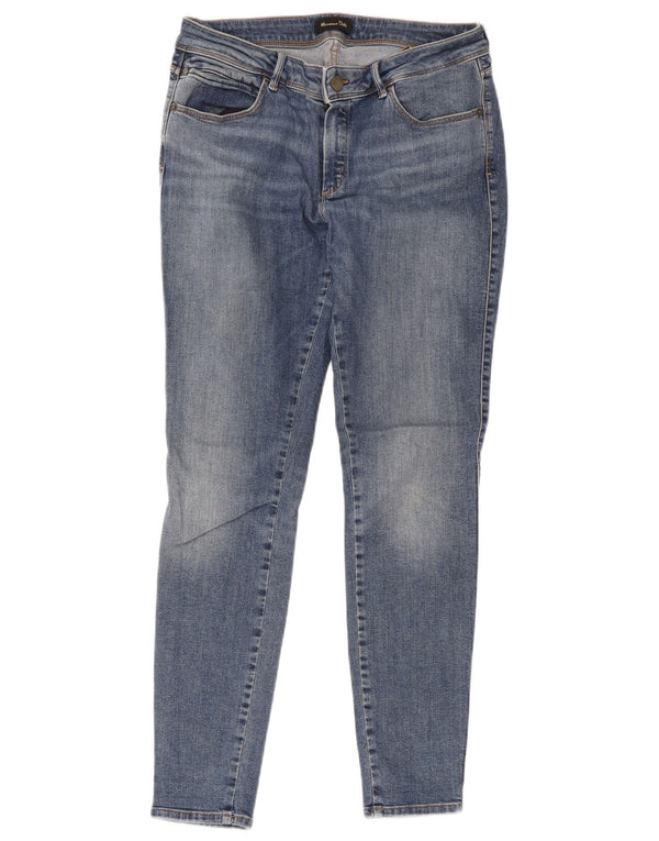 Jeans skinny feminino Massimo Dutti EU 40 médio W30 L28 algodão azul