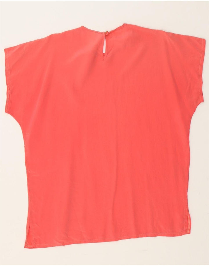 VINTAGE Womens Blouse Top UK 14 Medium Pink Vintage Vintage and Second-Hand Vintage from Messina Hembry 
