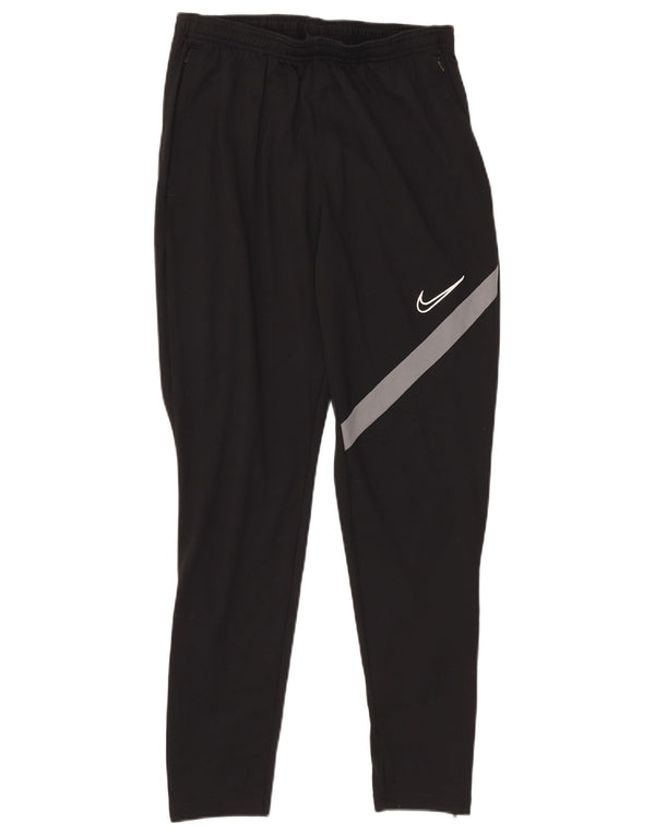Calça de treino masculina Nike Dri Fit médio preto colorblock poliéster