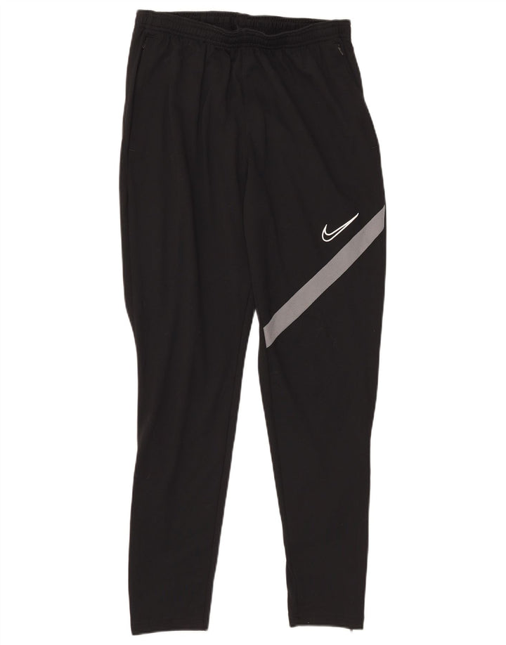Calça de treino masculina Nike Dri Fit médio preto colorblock poliéster