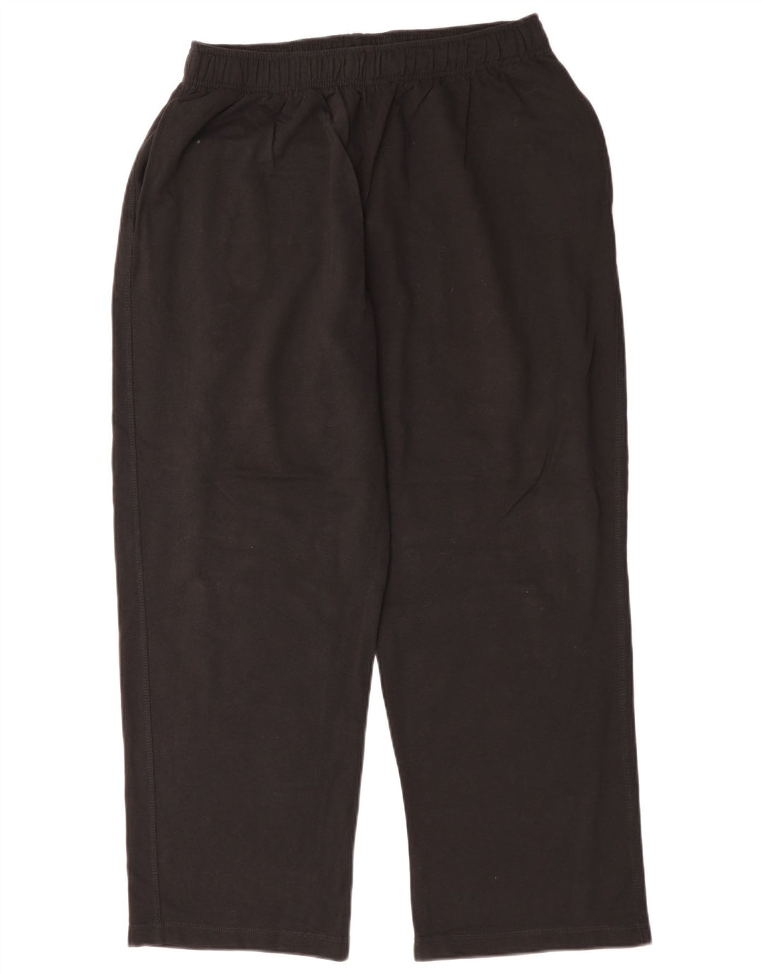 Calça de treino masculina Marks & Spencer de algodão preto médio