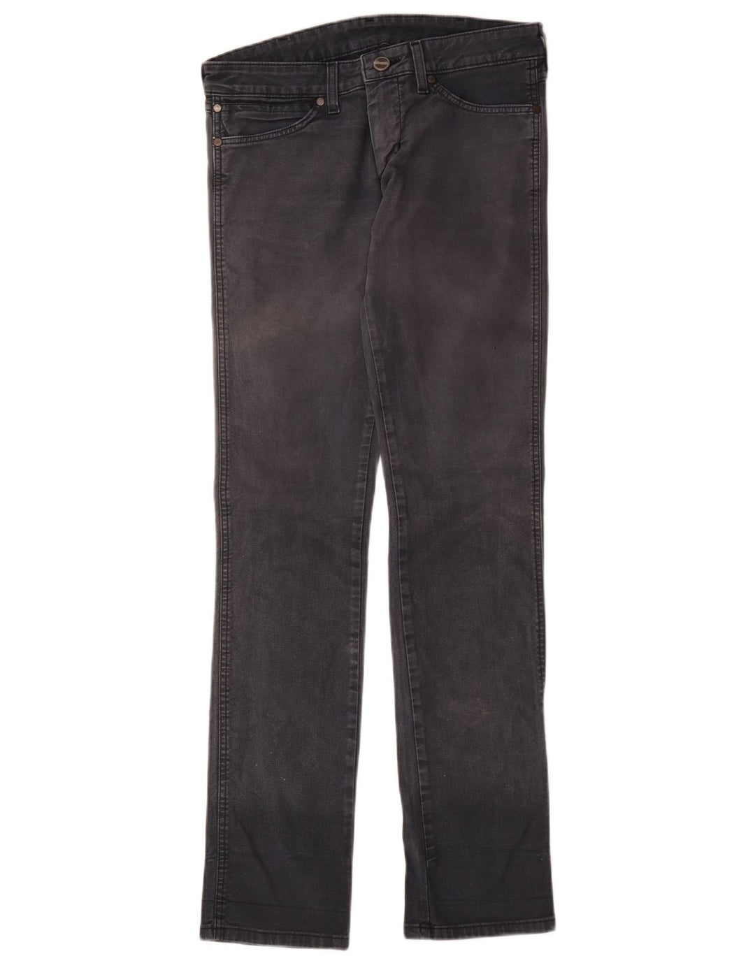 Wrangler Feminino Lia Slim Jeans W29 L34 Cinza Algodão