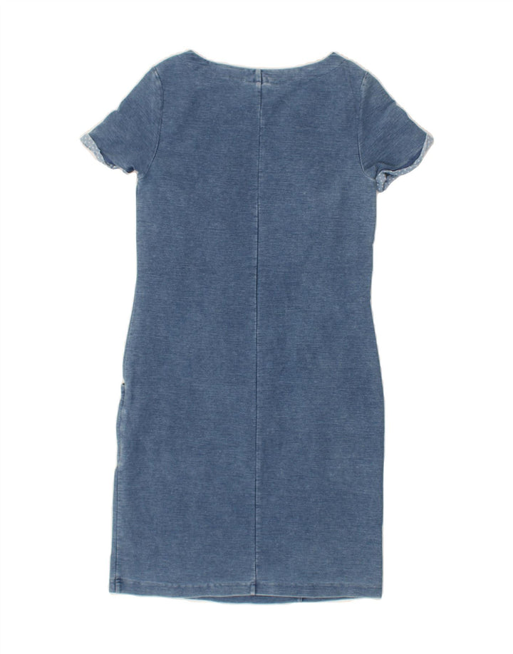 WHITE STUFF Womens Basic Dress UK 8 Small  Blue Cotton | Vintage White Stuff | Thrift | Second-Hand White Stuff | Used Clothing | Messina Hembry 