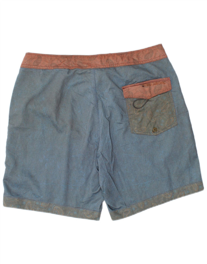 Shorts de natação masculino Billabong médio azul algodão