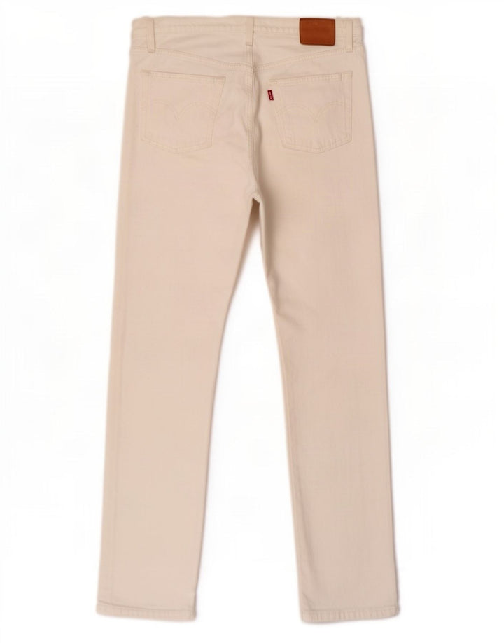Jeans retos masculinos Levi's W29 L28 algodão branco
