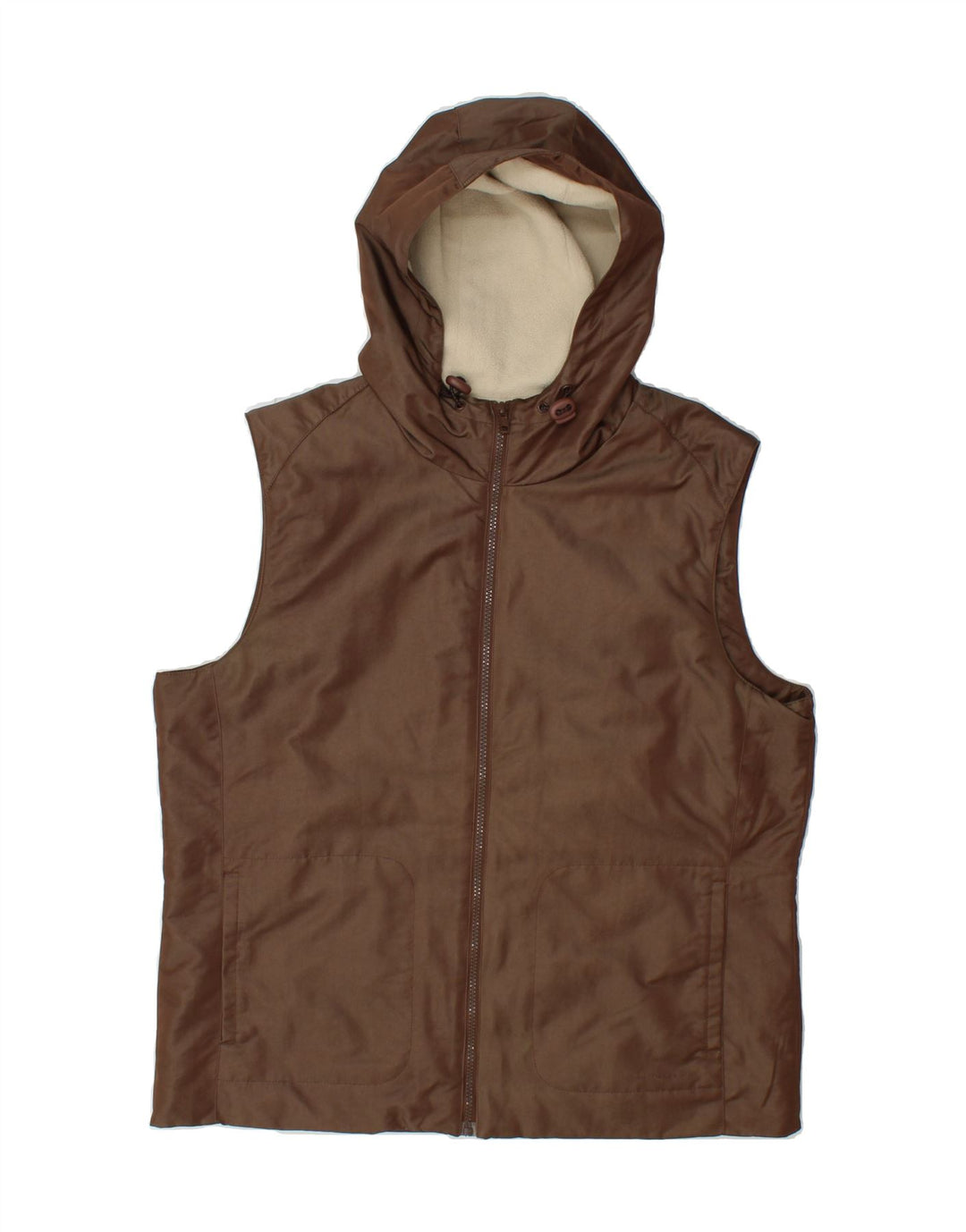 TOM TAILOR Womens Hooded Gilet UK 18 XL Brown Nylon Vintage Tom Tailor and Second-Hand Tom Tailor from Messina Hembry 