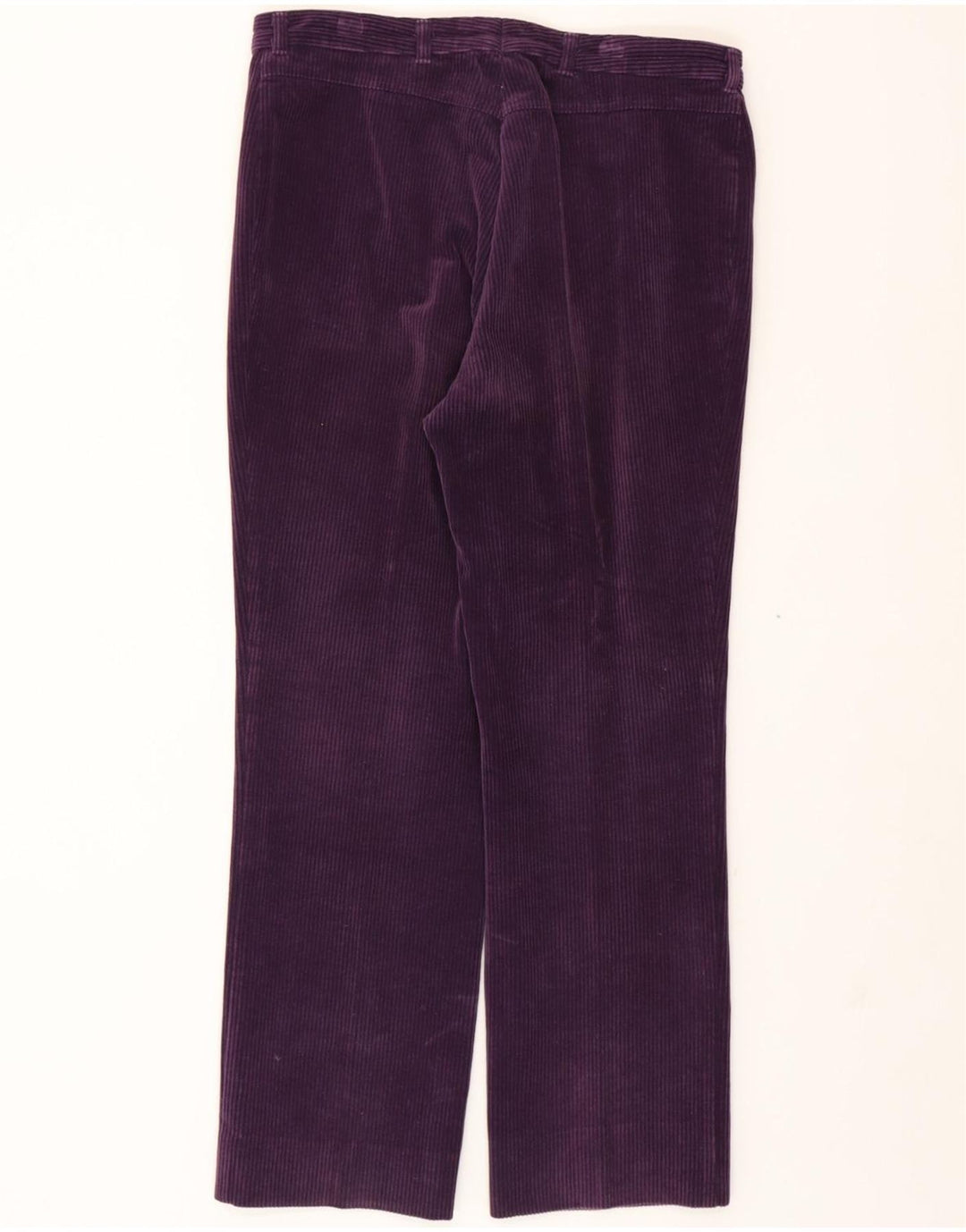 NINO Womens Straight Corduroy Trousers W32 L29 Purple Cotton Vintage NINO and Second-Hand NINO from Messina Hembry 