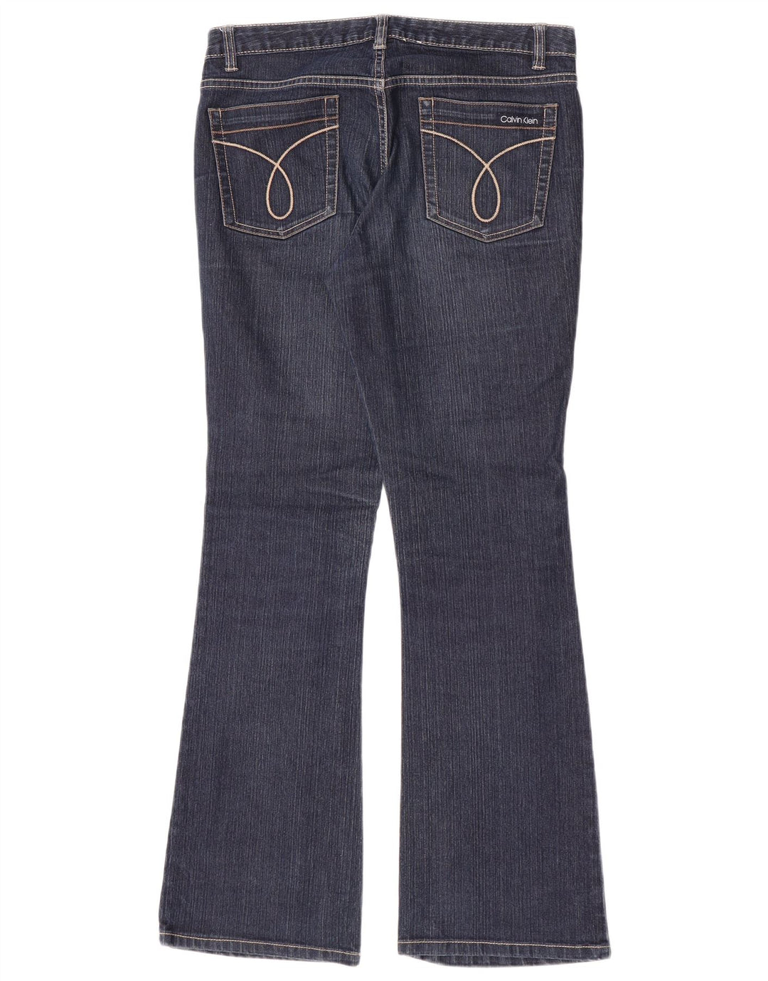 Calça Jeans Calvin Klein Feminina Flared US 8 Médio W30 L31 Azul Marinho Algodão