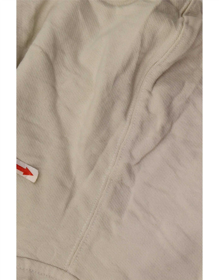 Suéter com capuz gráfico masculino Levi's médio algodão branco