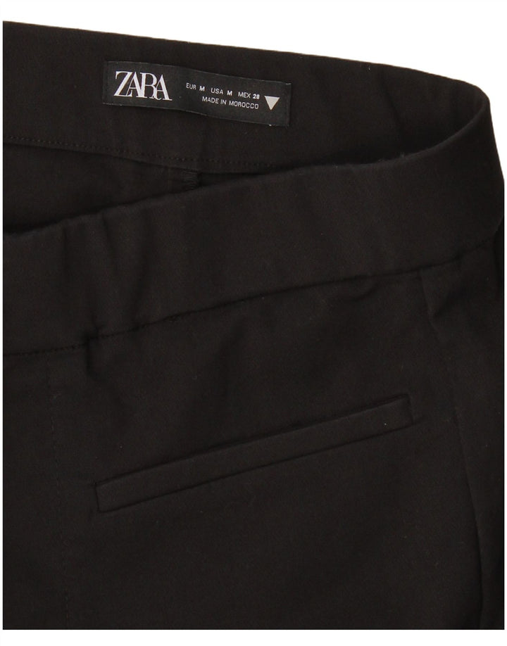 Zara Calça feminina flare cortada média W28 L25 preta