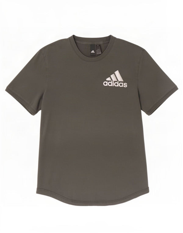 Camiseta Adidas Masculina Graphic Top Pequeno Algodão Cinza