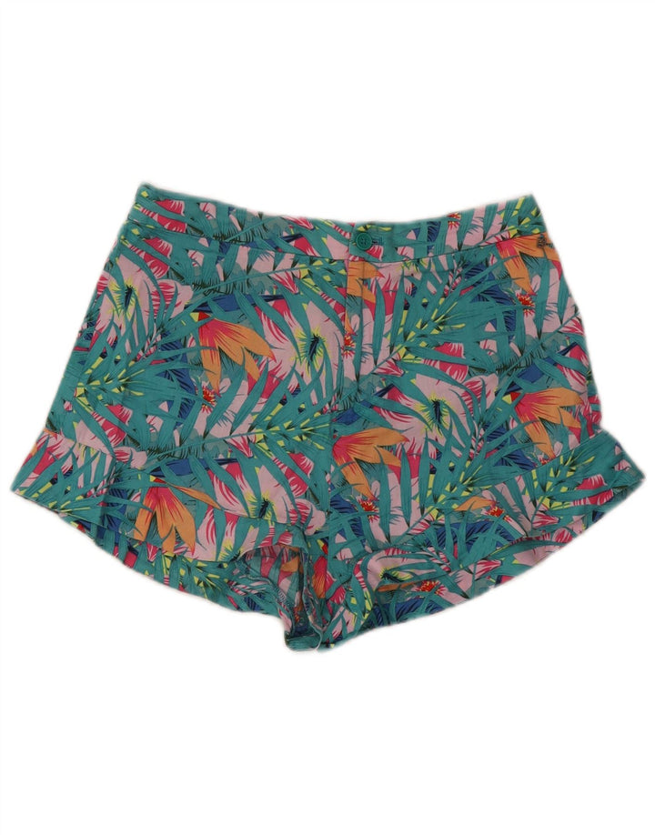 PEPE Jeans Feminino Hot Pants Pequeno W27 Algodão Floral Multicolorido