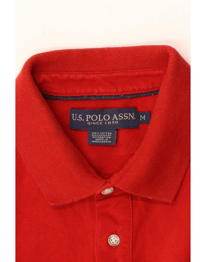 US Polo Assn. Camisa Polo Masculina Média Algodão Vermelho