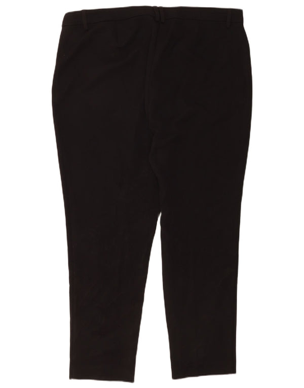 Marks & Spencer Womens Regular Casual Trousers UK 18 XL W38 L27 Black