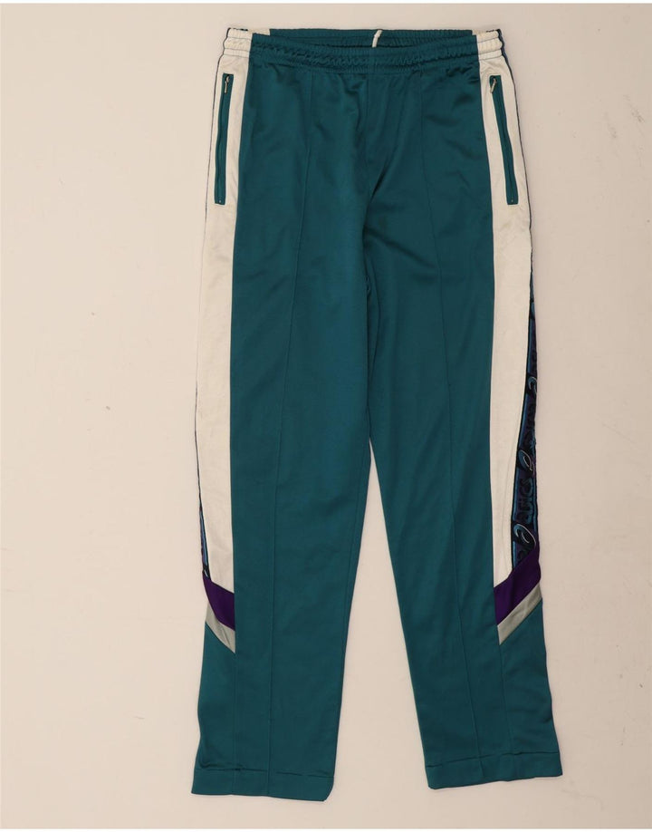 Calça de treino masculina Asics Graphic IT 52 grande bloco colorido verde