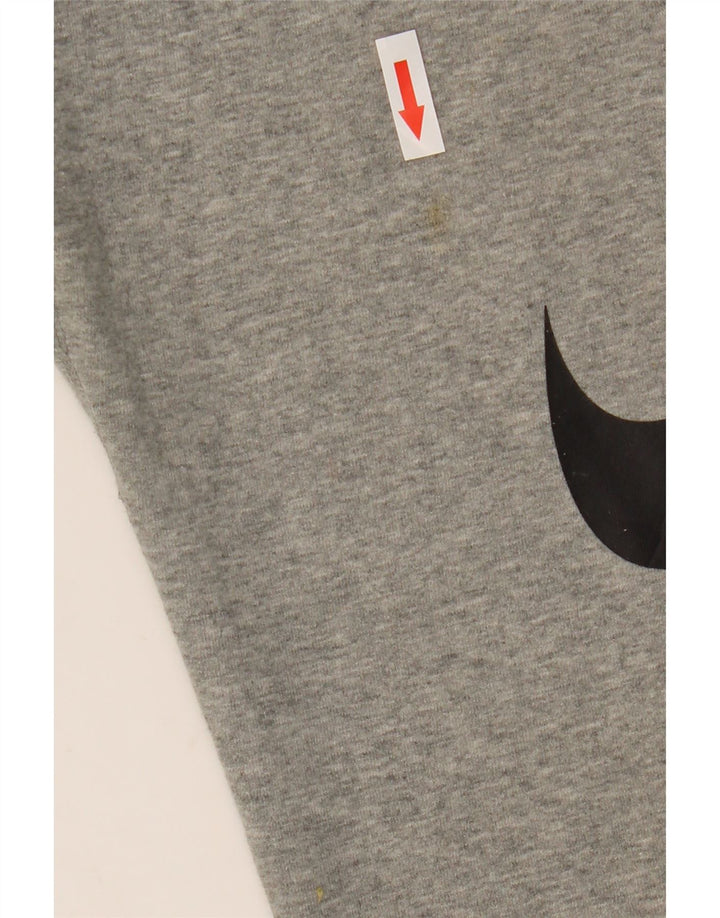 Nike Womens Graphic Leggings UK 14 Médio Cinza Algodão