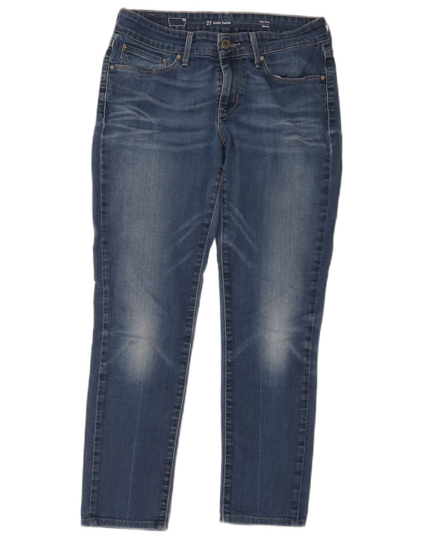 Calça jeans feminina Levi's Demi Curve Crop Skinny W27 L25 Azul Algodão