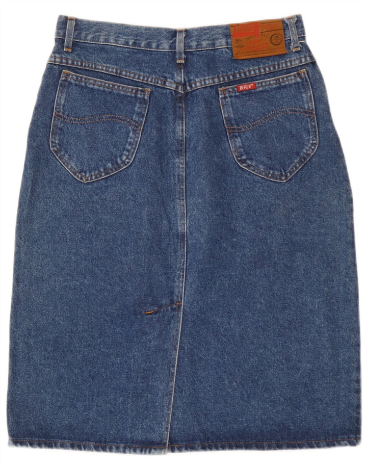 Saia jeans feminina Rifle W32 grande algodão azul