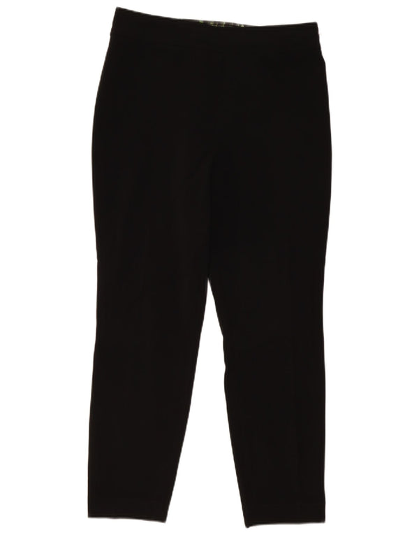 Calça feminina Ted Baker com corte cônico tamanho 2 pequeno W30 L26 preta