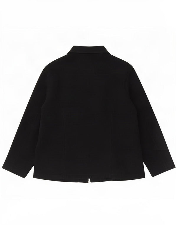 Jaqueta bomber feminina vintage UK 14 grande preta