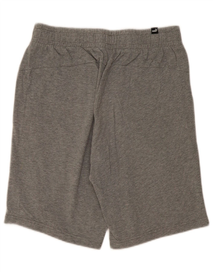 Shorts esportivos masculinos PUMA cinza médio