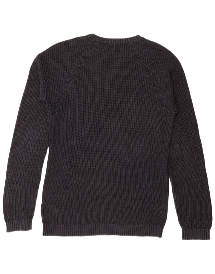 Suéter masculino JACK & JONES com gola redonda, algodão azul marinho médio