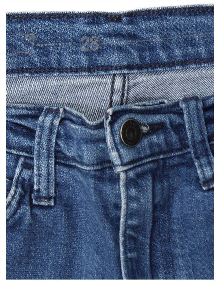 Jeans retos femininos LEVI'S W28 L28 algodão azul