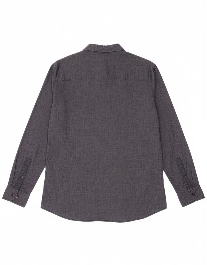 Camisa masculina AVIREX algodão azul médio