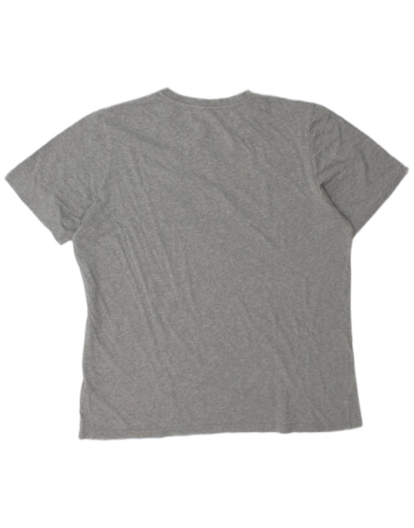 Camiseta Adidas Masculina Graphic Top Grande Algodão Cinza