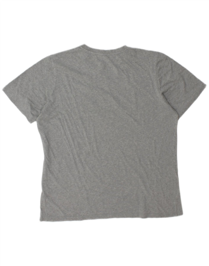 Camiseta Adidas Masculina Graphic Top Grande Algodão Cinza