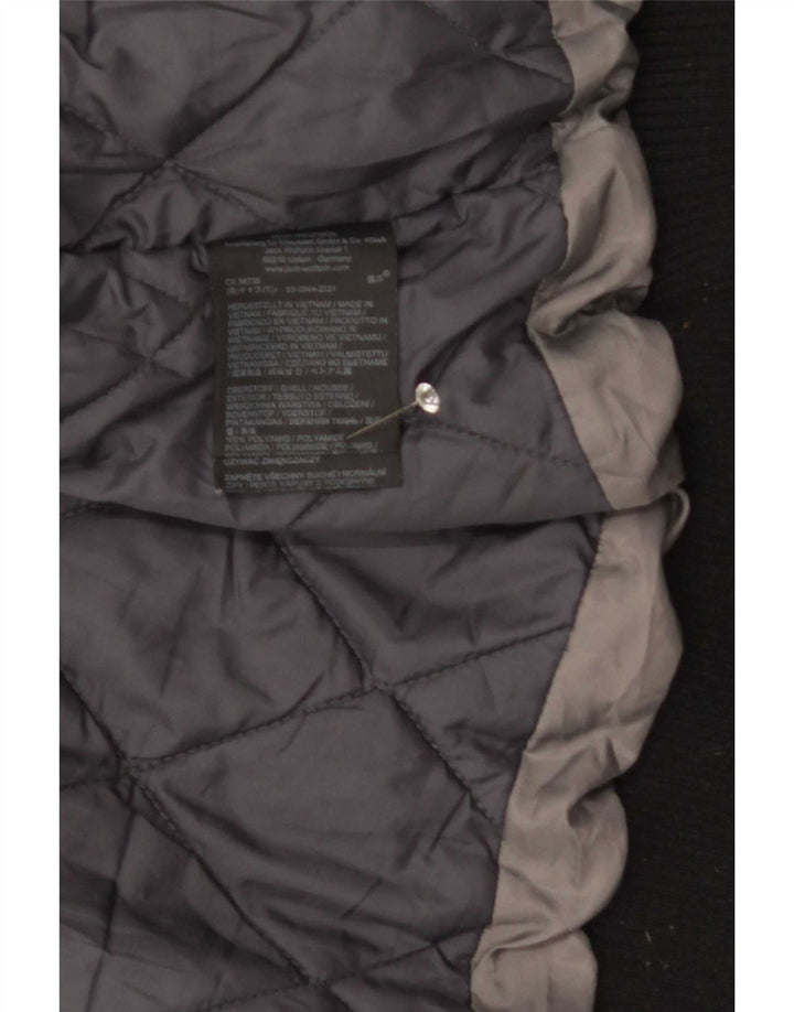 Jaqueta bomber masculina com capuz Jack Wolfskin Reino Unido 36/38 poliamida preta média