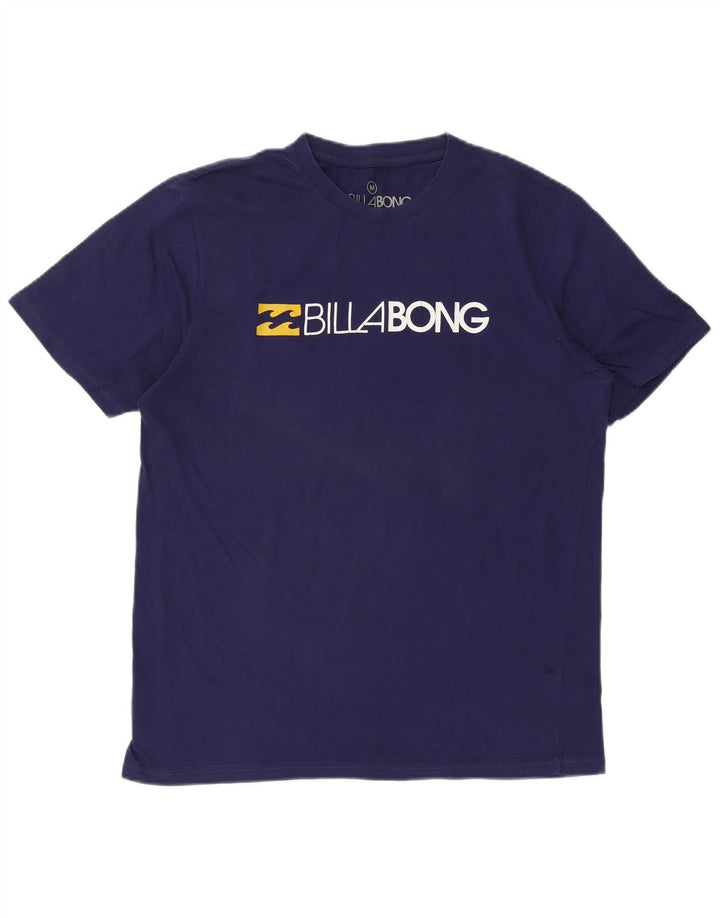 Camiseta gráfica masculina Billabong Top médio algodão azul marinho