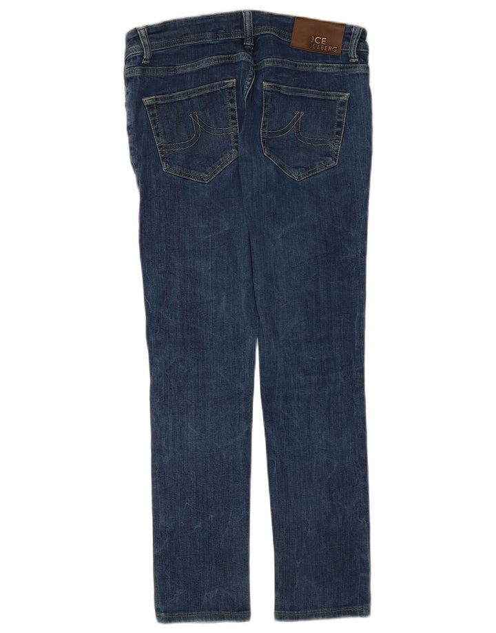 Iceberg Jeans Slim Feminino W28 L28 Algodão Azul