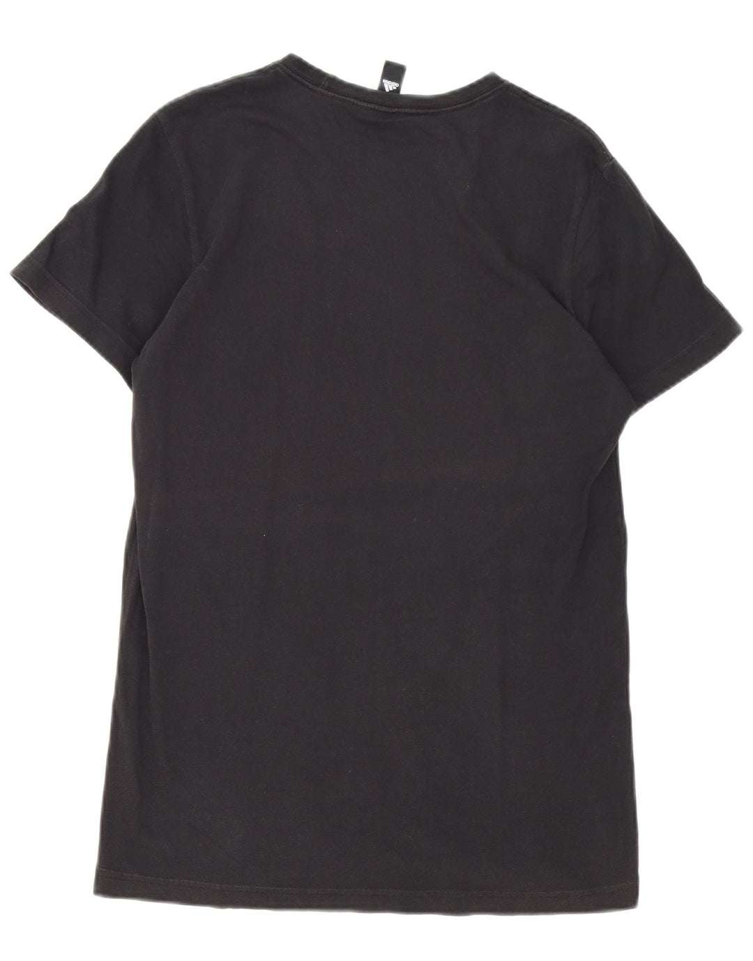 Adidas Mens Graphic T-Shirt Top Médio Algodão Preto