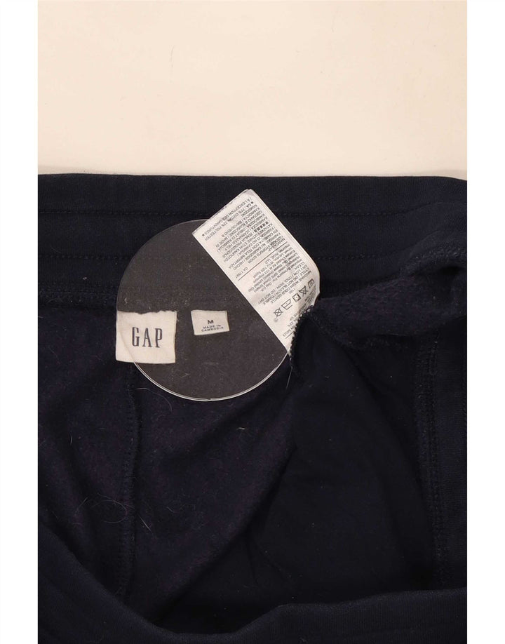 Calça esportiva masculina Gap com estampa gráfica, joggers médios de algodão azul marinho