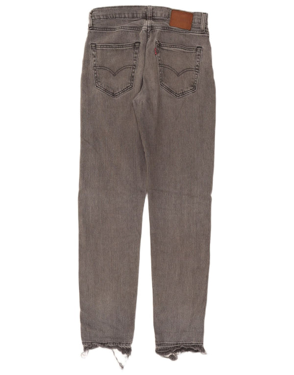Levi's Mens Slim Jeans W28 L32 Cinza Algodão