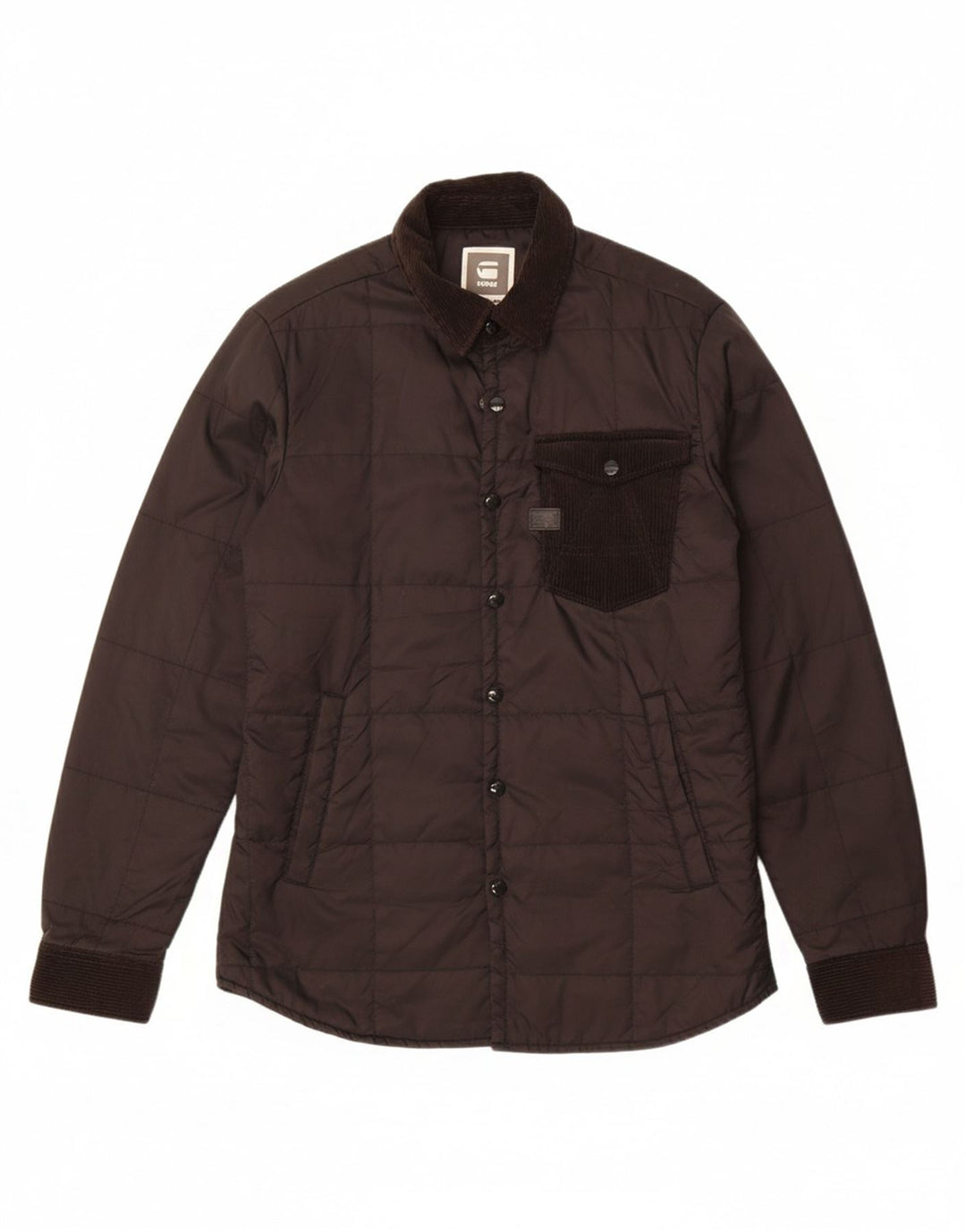 Jaqueta acolchoada masculina G-STAR UK 40 grande nylon preto