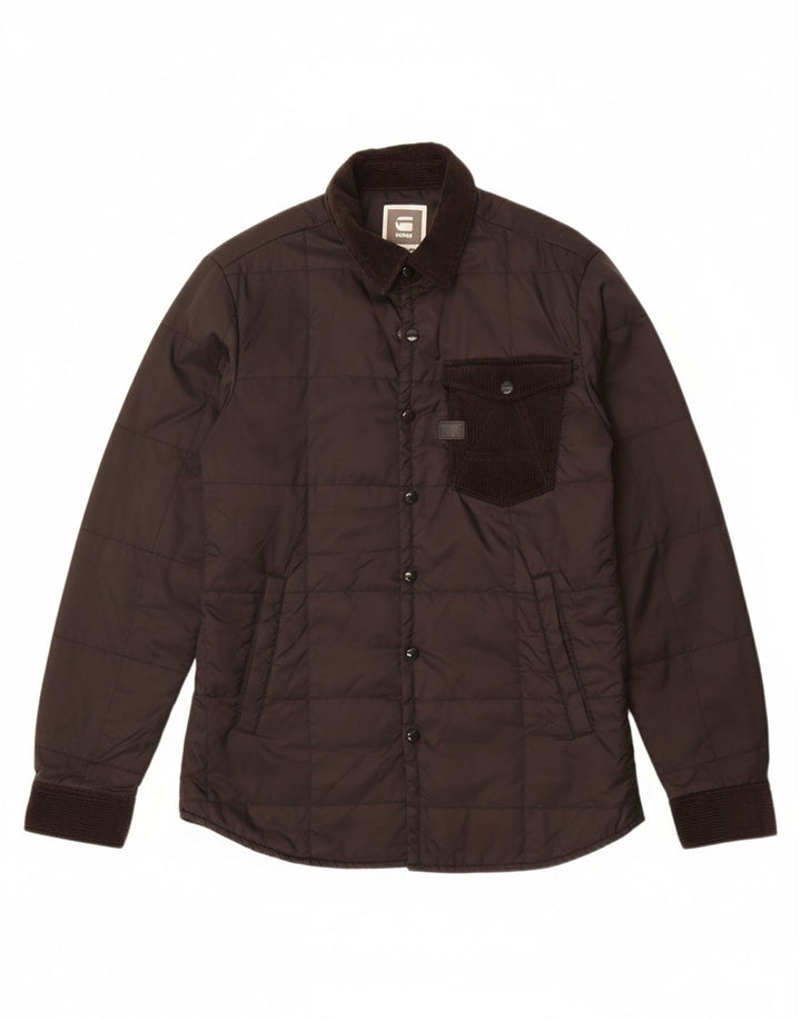 Jaqueta acolchoada masculina G-STAR UK 40 grande nylon preto