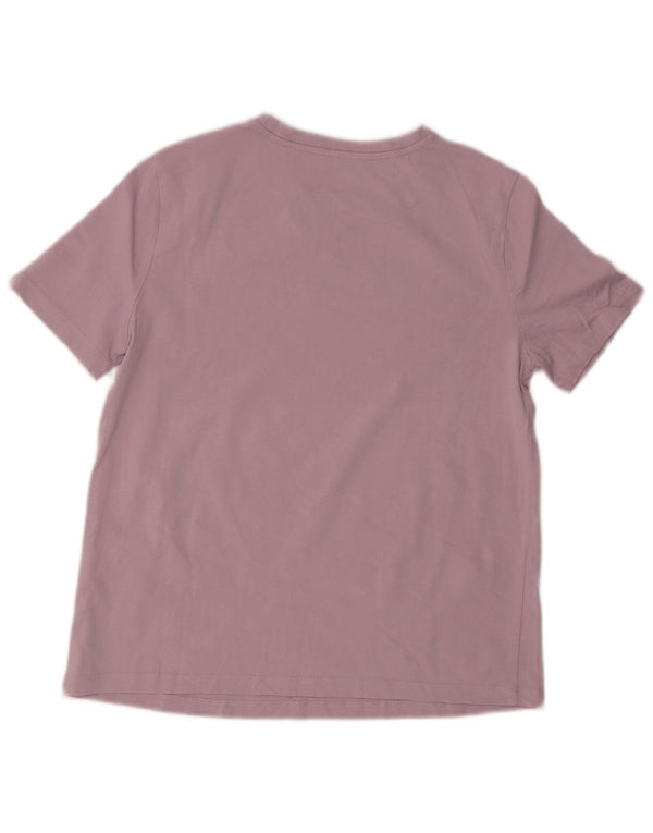 Camiseta feminina Zara Top UK 10 pequena roxa