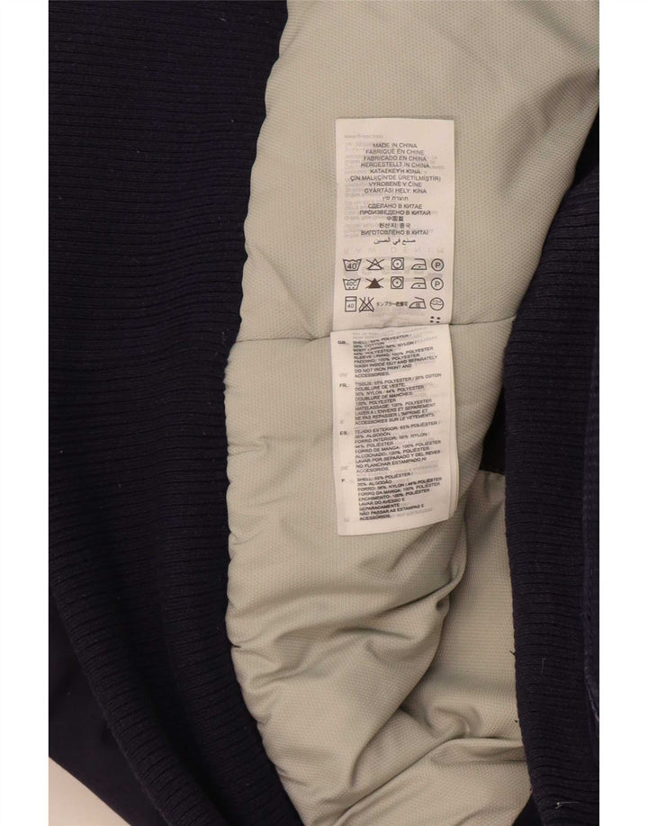 Jaqueta bomber masculina com capuz G-Star UK 40 grande poliéster azul marinho