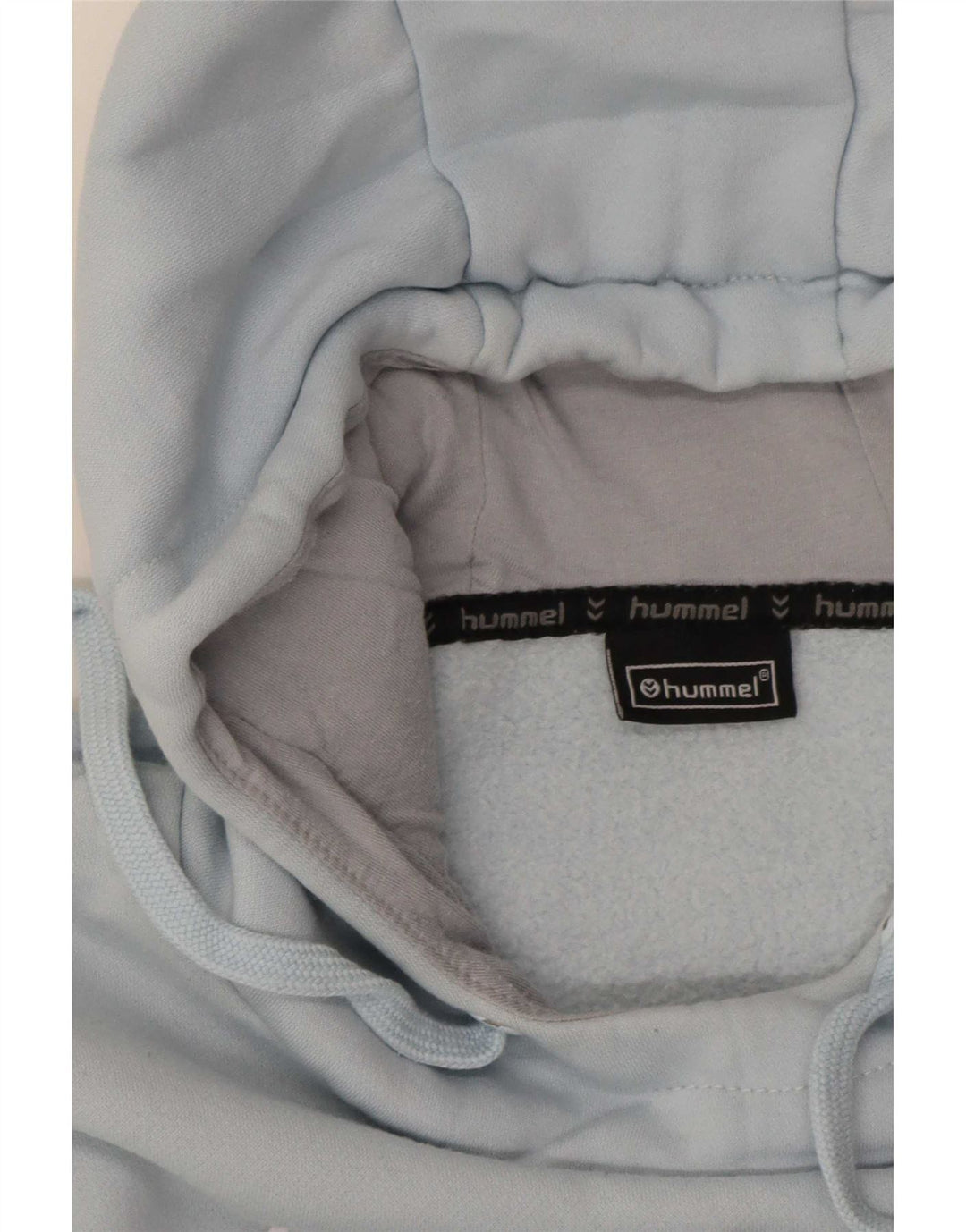 Hummel moletom com capuz masculino gráfico azul médio algodão