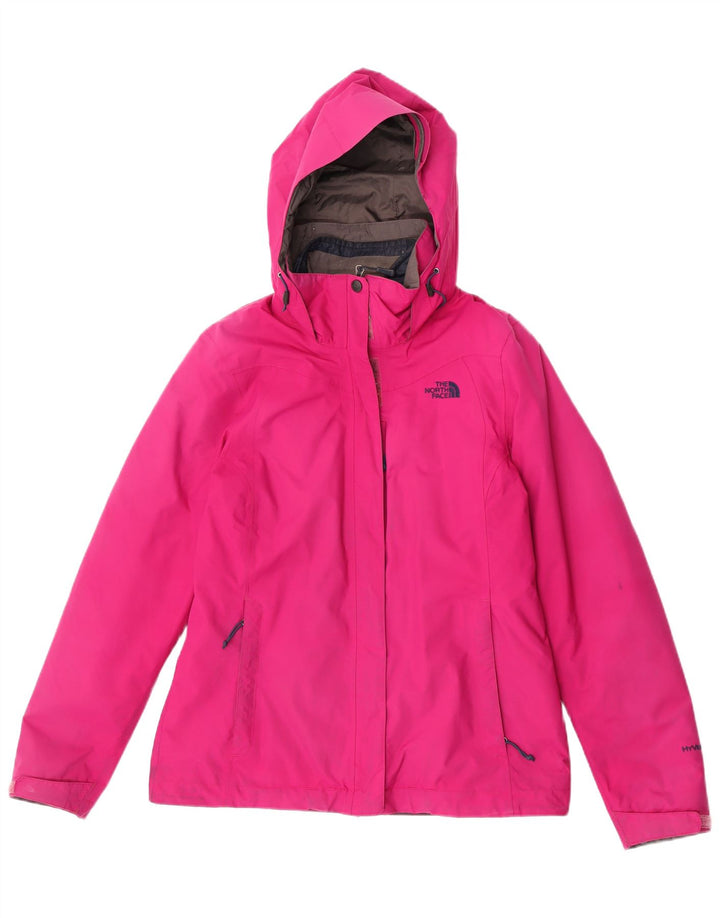 Jaqueta corta-vento feminina com capuz The North Face Reino Unido 14 poliéster rosa médio