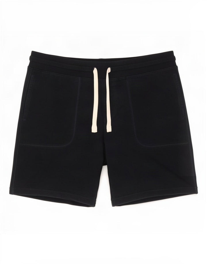 Shorts esportivos masculinos Marks & Spencer médio algodão azul marinho