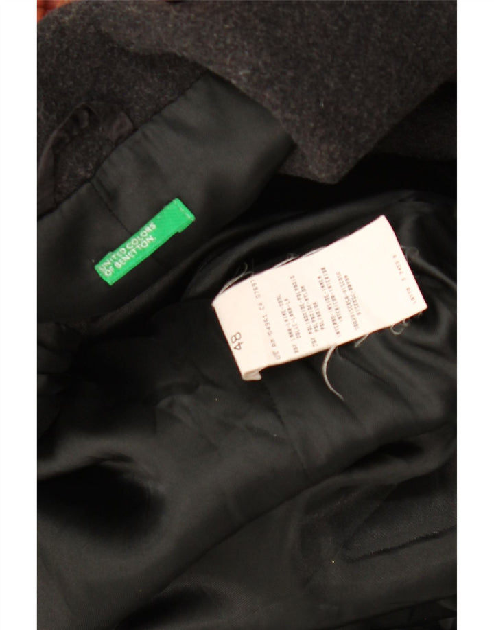 Sobretudo feminino BENETTON IT 48 XL lã preta