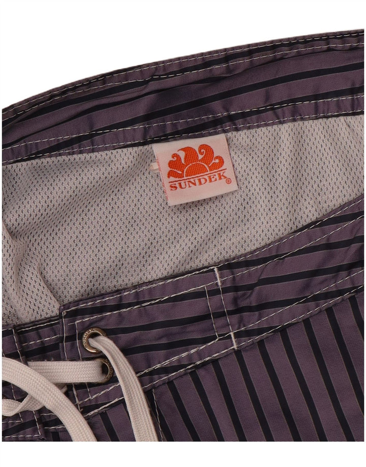 Shorts de natação masculino SUNDEK médio azul marinho colorblock