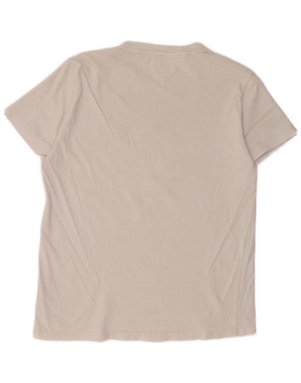 Camiseta masculina Tommy Hilfiger Top médio algodão branco