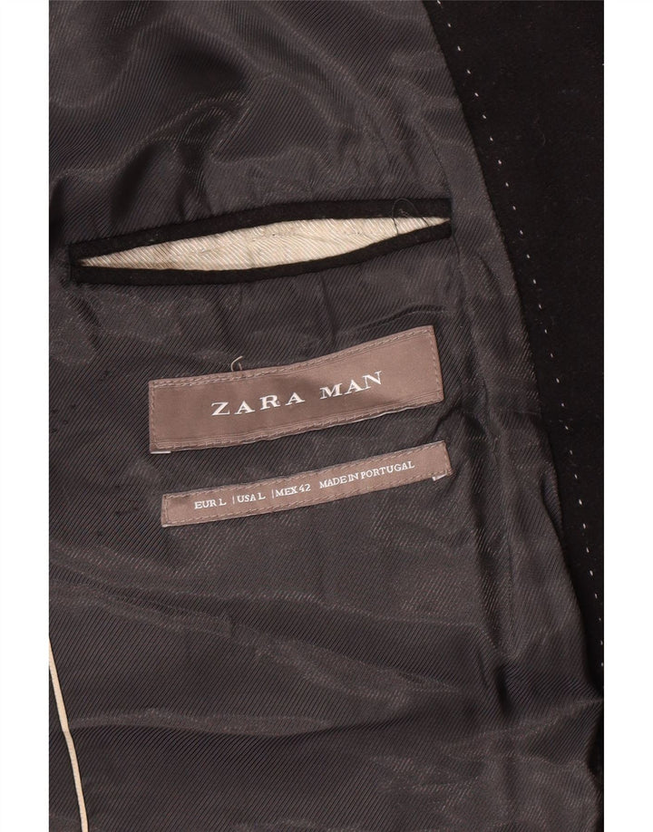 Sobretudo masculino Zara UK 40 grande preto