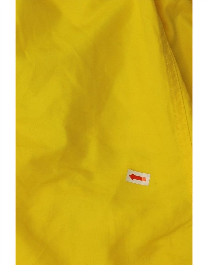 Shorts de natação masculino KAPPA gráfico grande bloco colorido amarelo